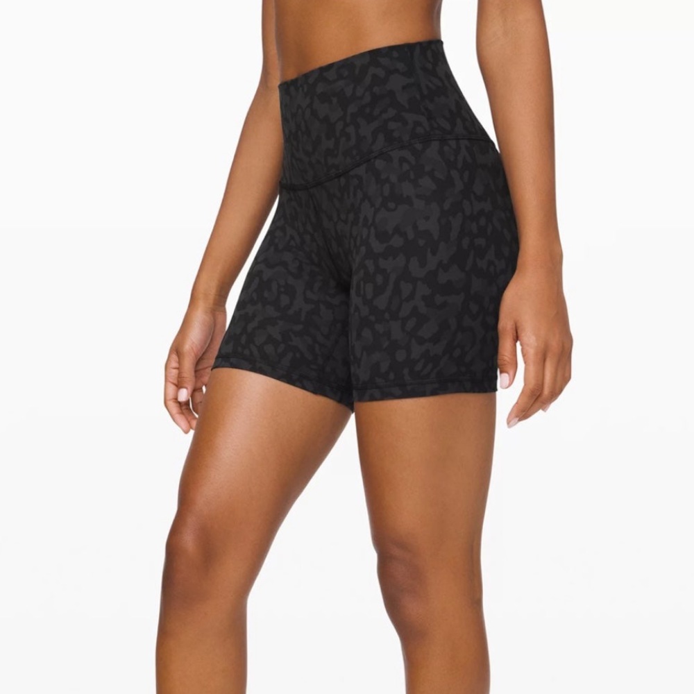 Lululemon Align Bike Short, leopard, 6”